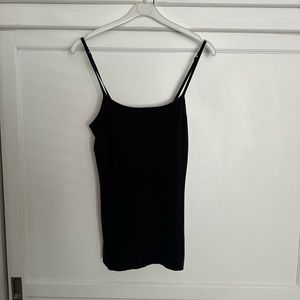 Simple Black Cotton Cami